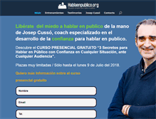 Tablet Screenshot of hablaenpublico.org